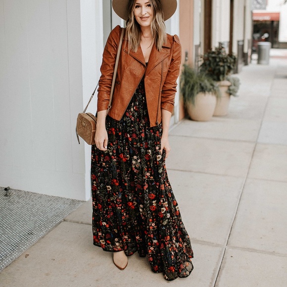 Anthropologie Payal Jain Massima Pleated Floral Boho Maxi Dress - Picture 2 of 13